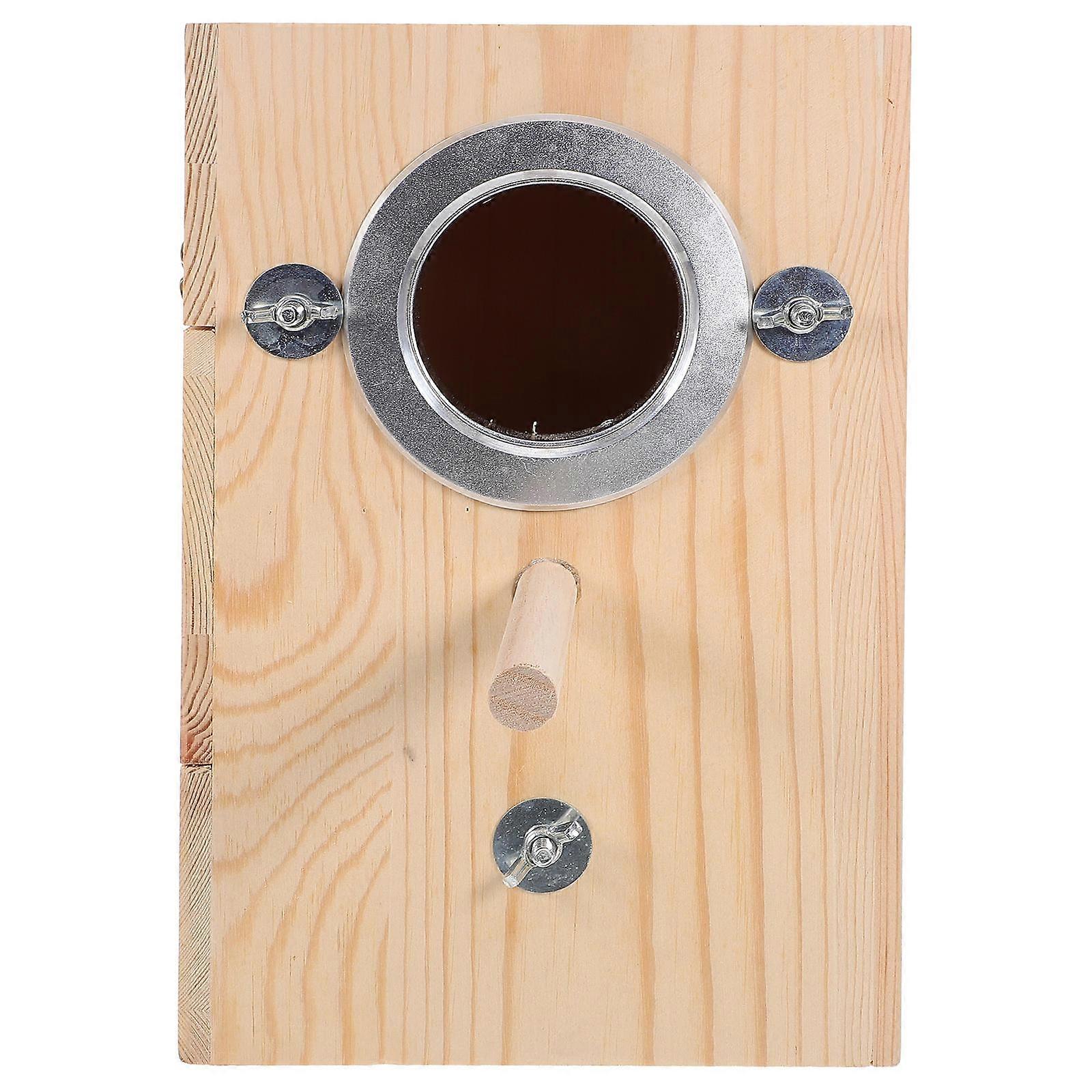 Durable Wooden Nesting Box for Cockatiels & Parakeets – Comfortable Breeding & Incubation Birdhouse for Outdoor Garden or Indoor Pet Use