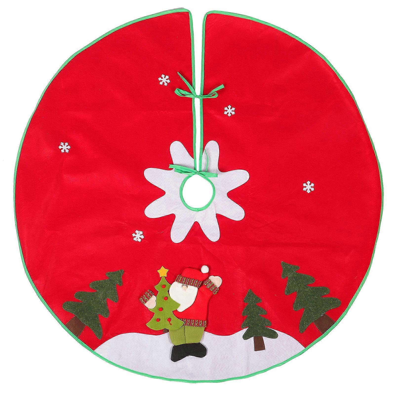 Wonderland Tree Skirt for Small Tree Home Decoration Non-Woven Cloth 1Pack