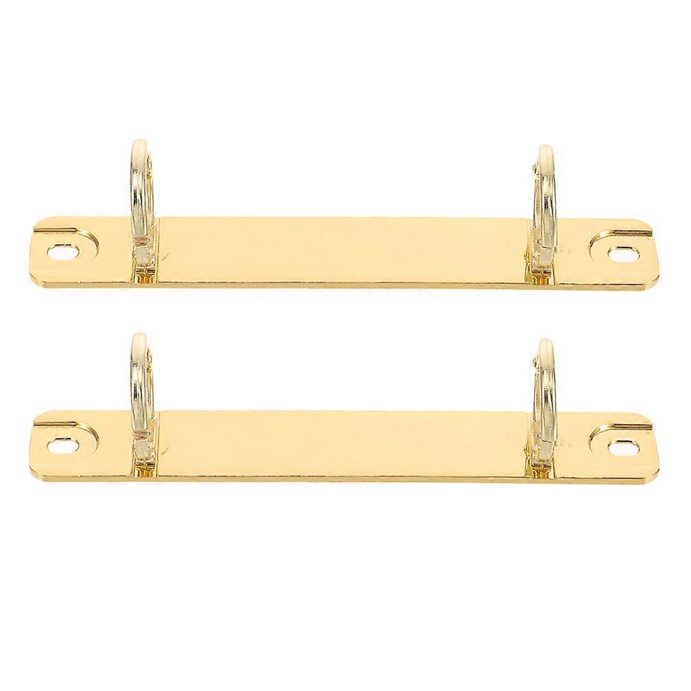 Binding Replacement Zinc Alloy Binder Rings Round Office Use Inner Diameter 20mm 2Pcs