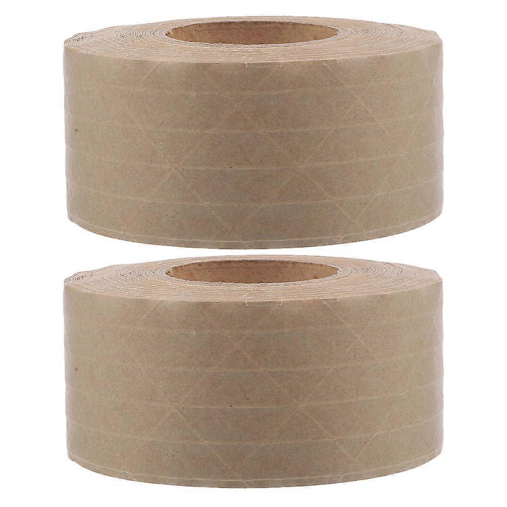Framing Tape Water Activated Packagers Mounting 50mm x 50m Brown Kraft Paper 2 Rolls