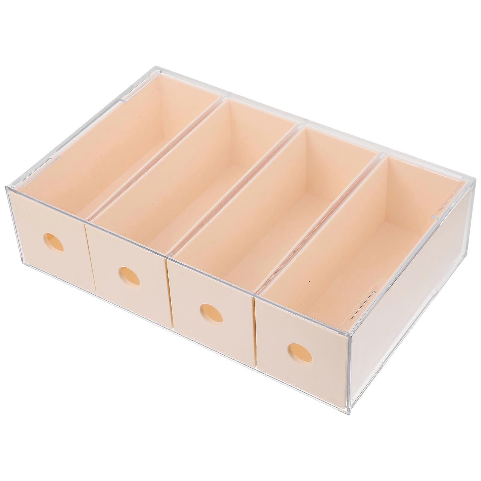 Sunglasses & Eyeglasses Storage Box with Transparent Desk Organizer for Jewelry, Cosmetics & Office Supplies – Space Saving Design for Tidy