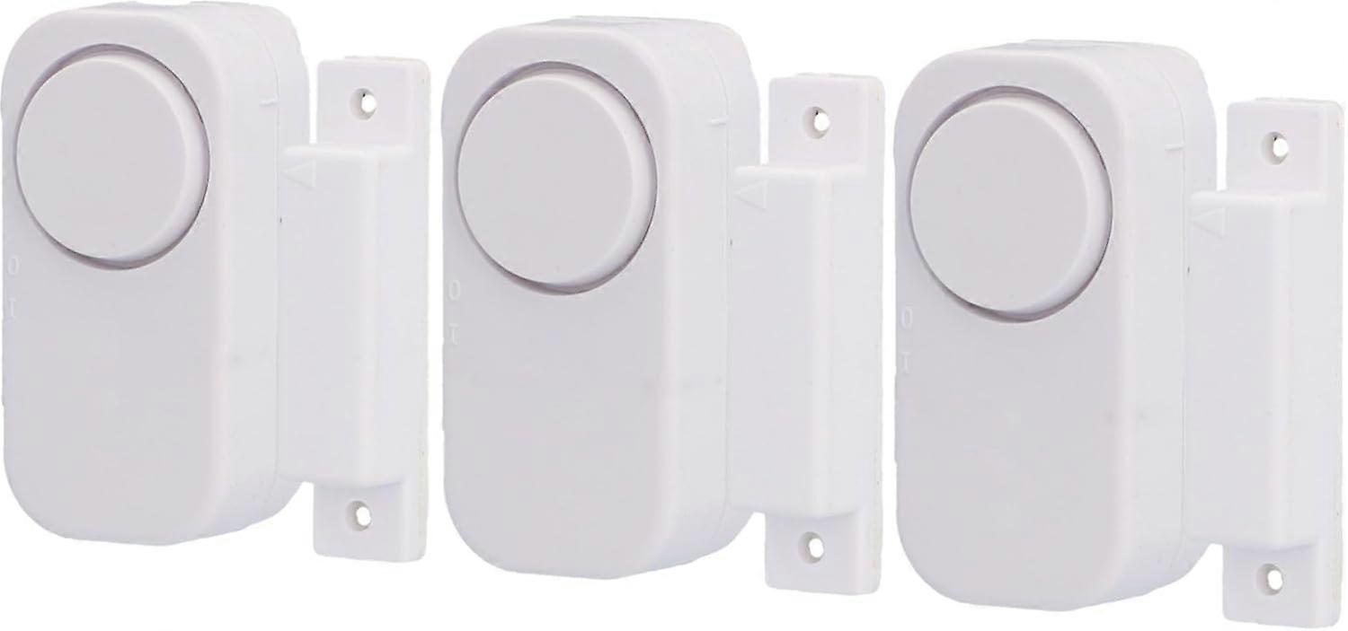 Set of 3 window and door alarms with magnetic contact