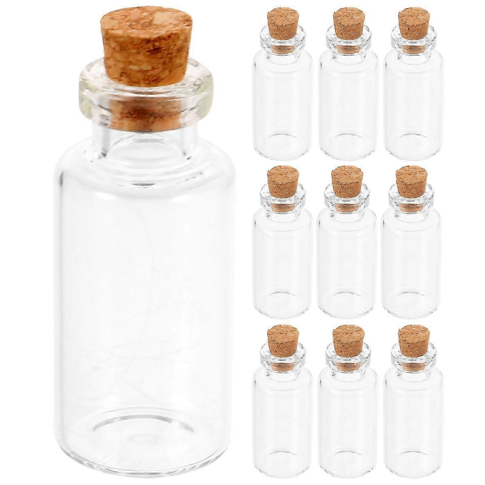 24 Pack Mini Glass Bottles with Cork for Crafting - Perfect for DIY Projects and Decoration