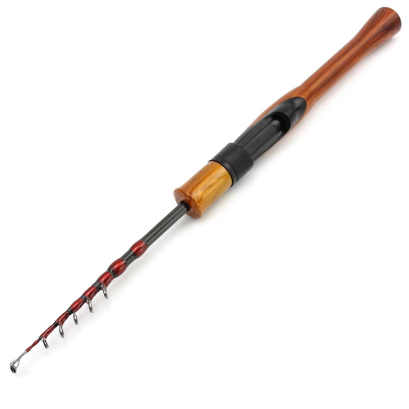 Carbon Fibre Bait Fishing Rod 1.80m Telescopic Rotating Mini Rod for Kids Beginners 1-5g Bait Weight Carp Fishing