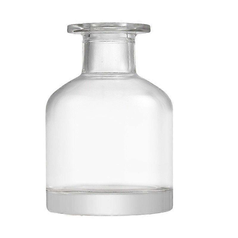 2pcs Glass Cylindrical Reed Diffuser Bottles: Decorative Fragrance Containers for Home Office - Refillable Glass 150ml Diffuser Bottle