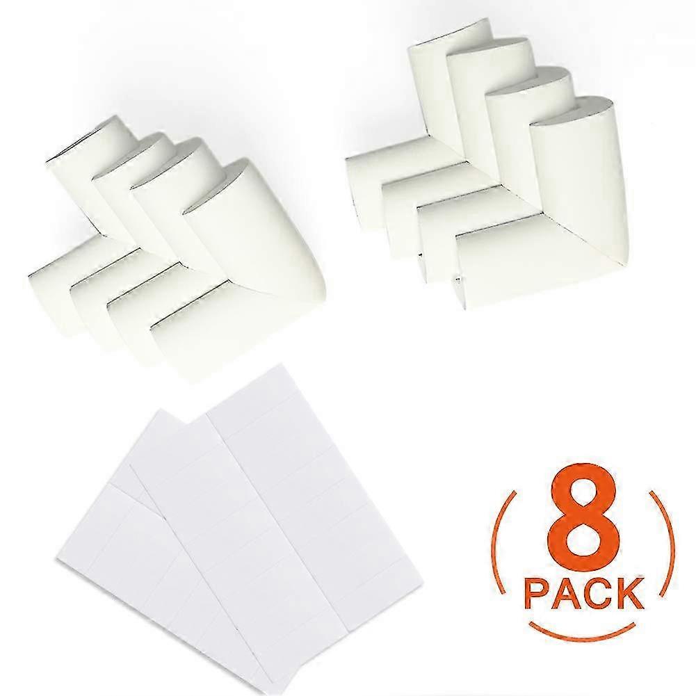 8 Pack of Soft Foam Table Corner Protectors for Baby Safety, Right Angle Anti-Shock Design with Strong Adhesives for Tables and Any Sharp Fu