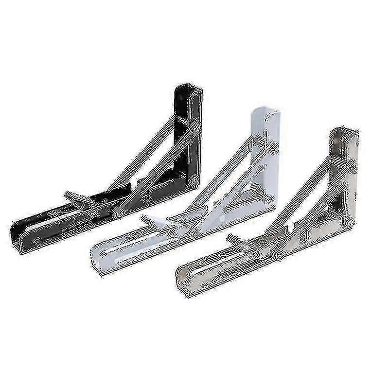 2 Pcs Folding Shelf Brackets, DIY Mounted Folding Table Hinges, Space Saving Bench