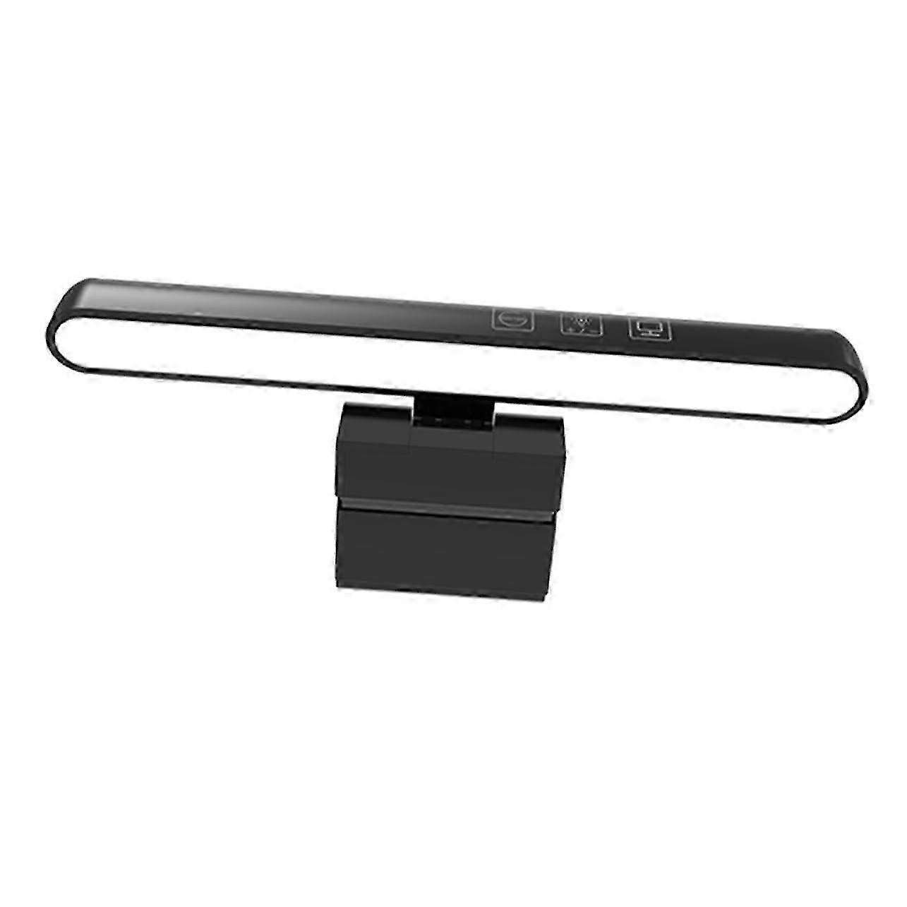 Non-Symmetrical Dimmable Eye-Care Lamp Clip for Computer Screens with LED Lighting