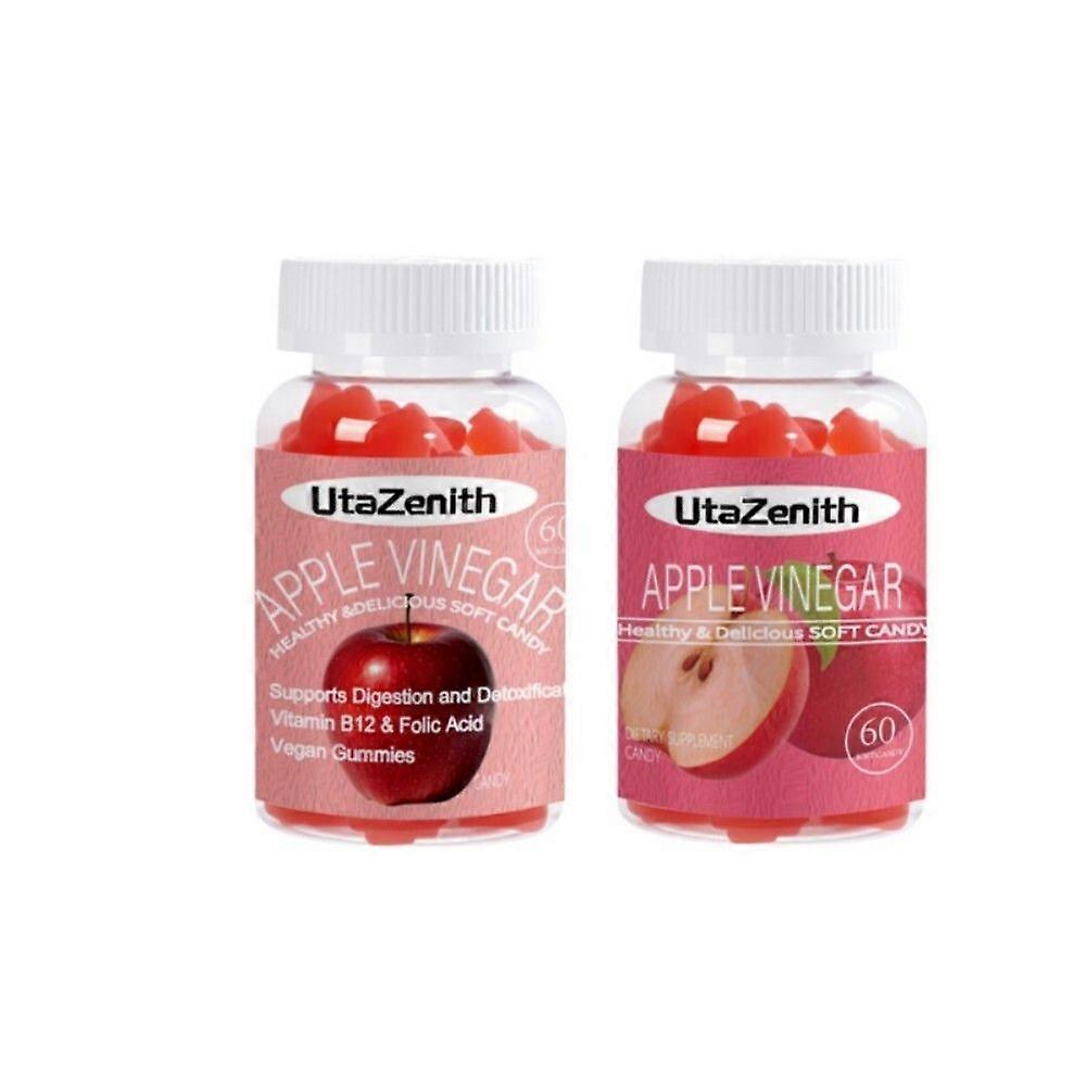 UtaZenith Apple Cider Vinegar Gummies, Daily Supplement, Intestinal Health, Combination Pack