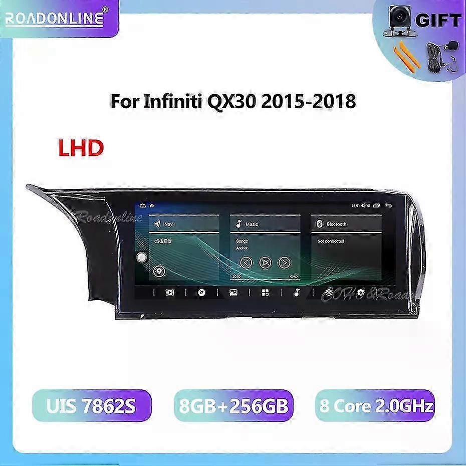 Android Audio System for Certain Brand QX30 2015-2018, Android 12, 10.25inch, 8+256 Car Multimedia Player