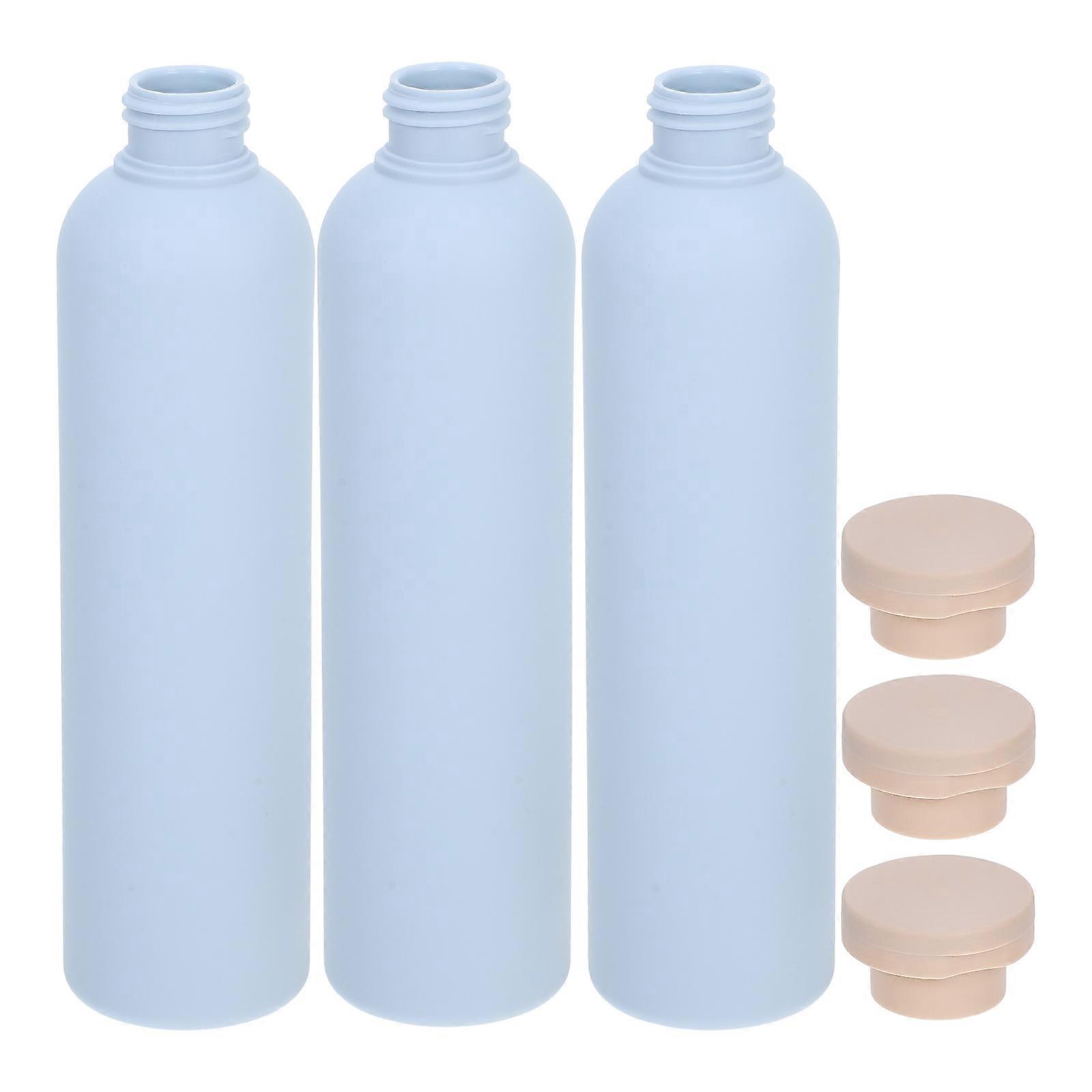 Refillable Bottles For Shampoo Dispensing Bottle HDPE Plastic Bath Organization 260ml 3Pcs