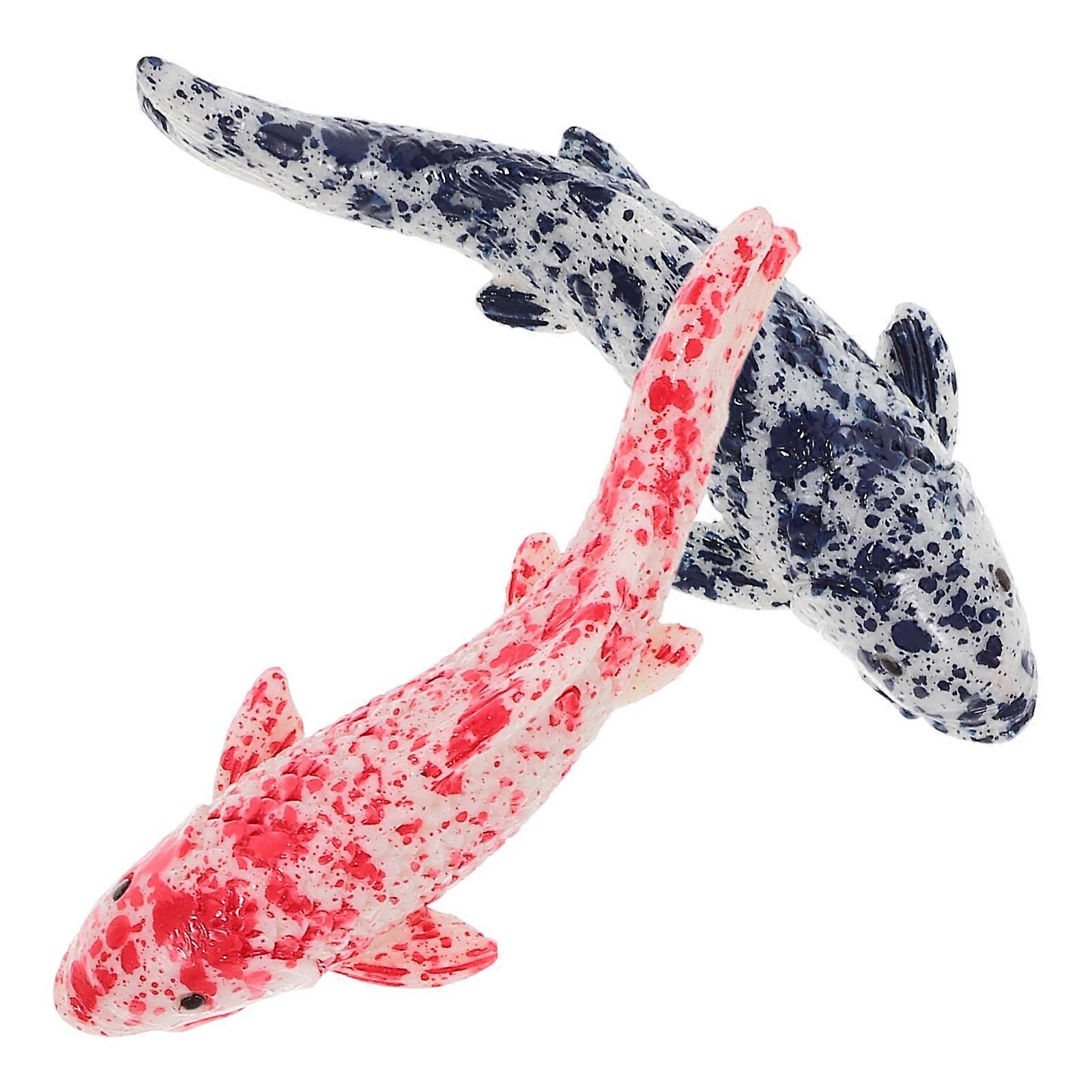 Here's a polished product description you can use for the item:

 

**2pcs Realistic Mini Resin Koi Fish Models – Lifelike Aquarium Decor for Fish