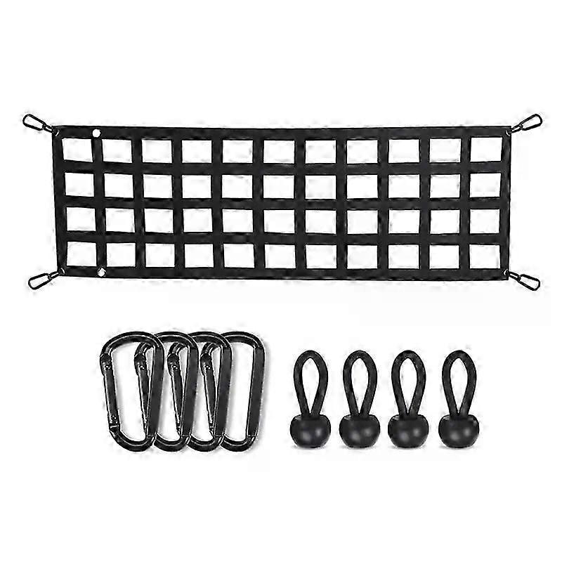 Car Trunk Organizer Net Protection Pickup Truck Bed Cargo Mesh Tailgate Net Cargo Storage Netting Divider Accessories