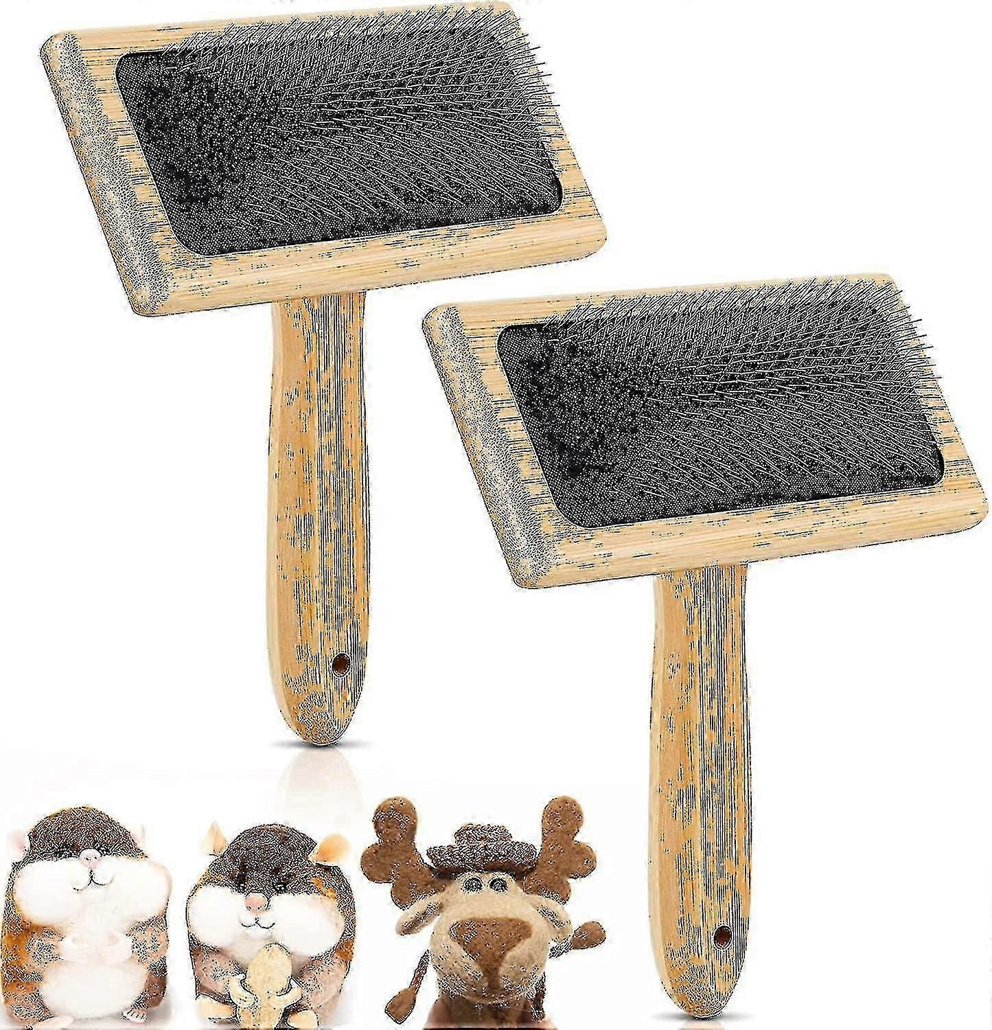 2pcs Handkardierung oder Single Flick Carder - Wollkardierer - Filzen tw