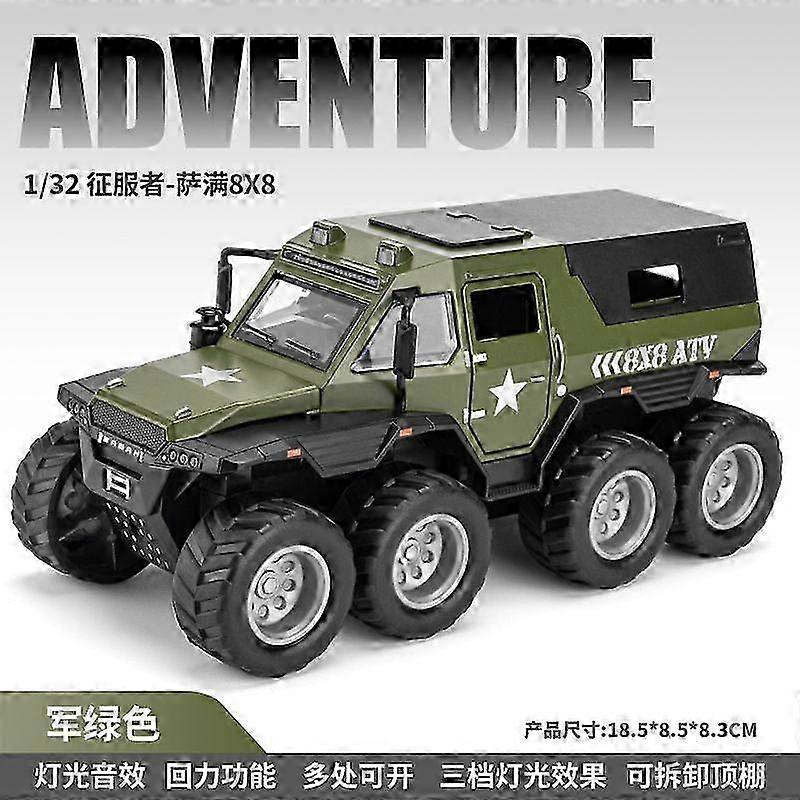 Shaman Police Car 1/32 Scale Model Toy with Sound and Light Features