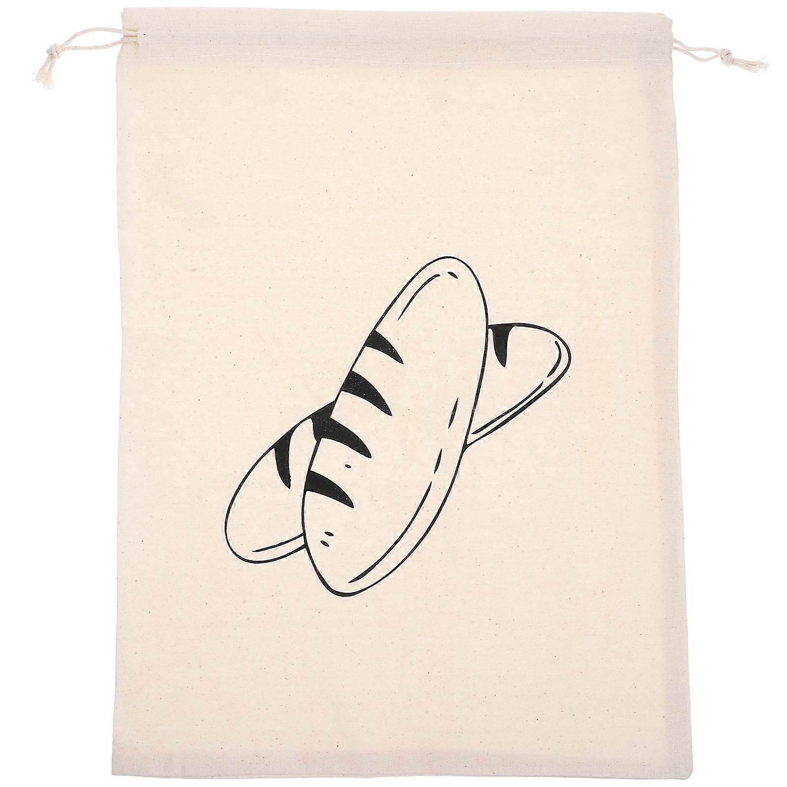 Reusable Bread Bag with Drawstring – Sturdy Food Storage Pouch for Homemade Bread, Cookies, and Baked Goods