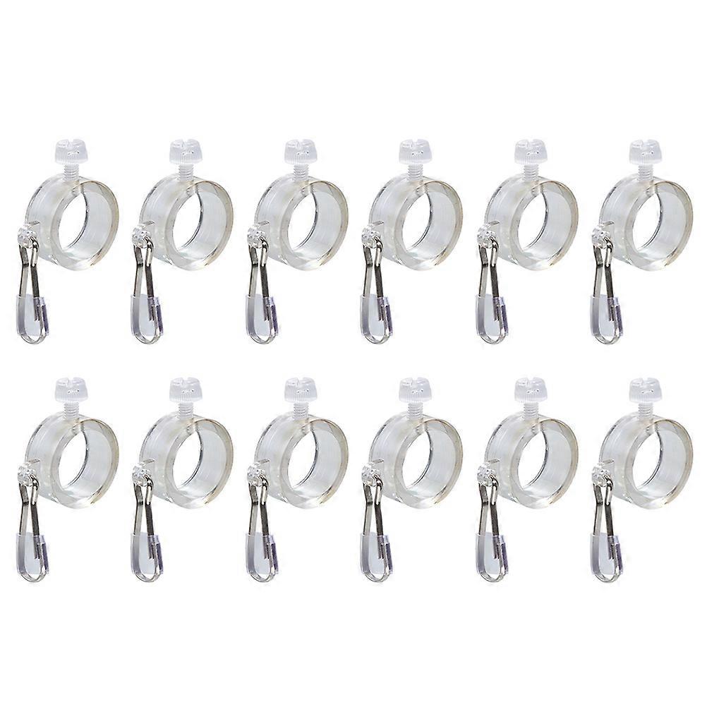12pcs Flag Mounting Rings and Flag Pole Clips for Flag Pole Supplies