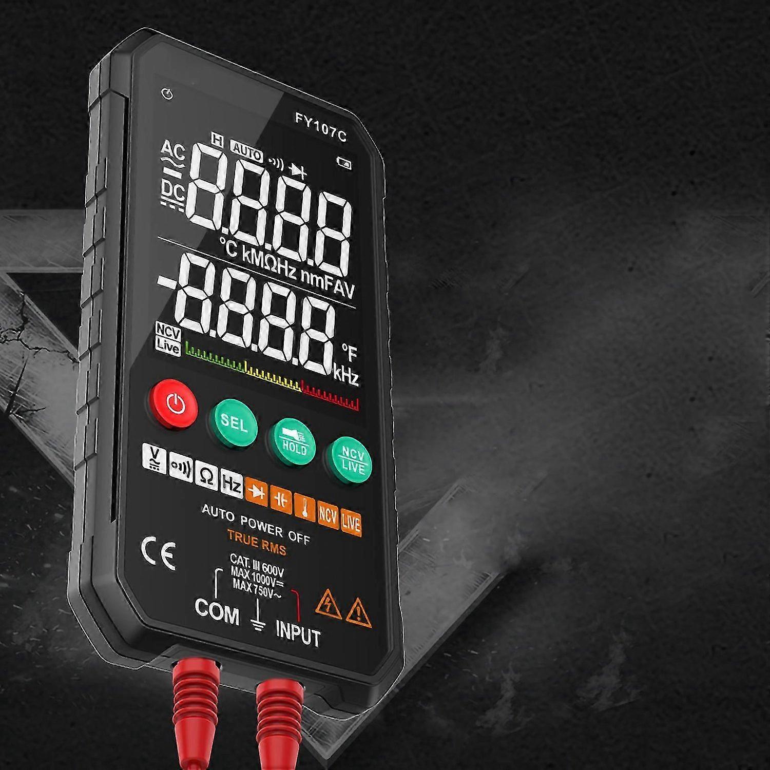 Intelligent Multimeter Multifunctional Automatic Measurement 6000 Count Digital Electrical Tester with HD Display Screen