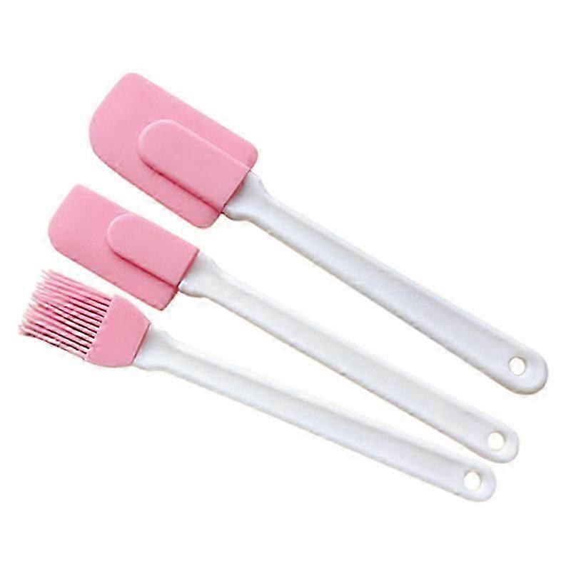 3x Silicone Cream Spatula Batter Scraper Brush Mixing Shovel Butter Baking Tools-Yvan