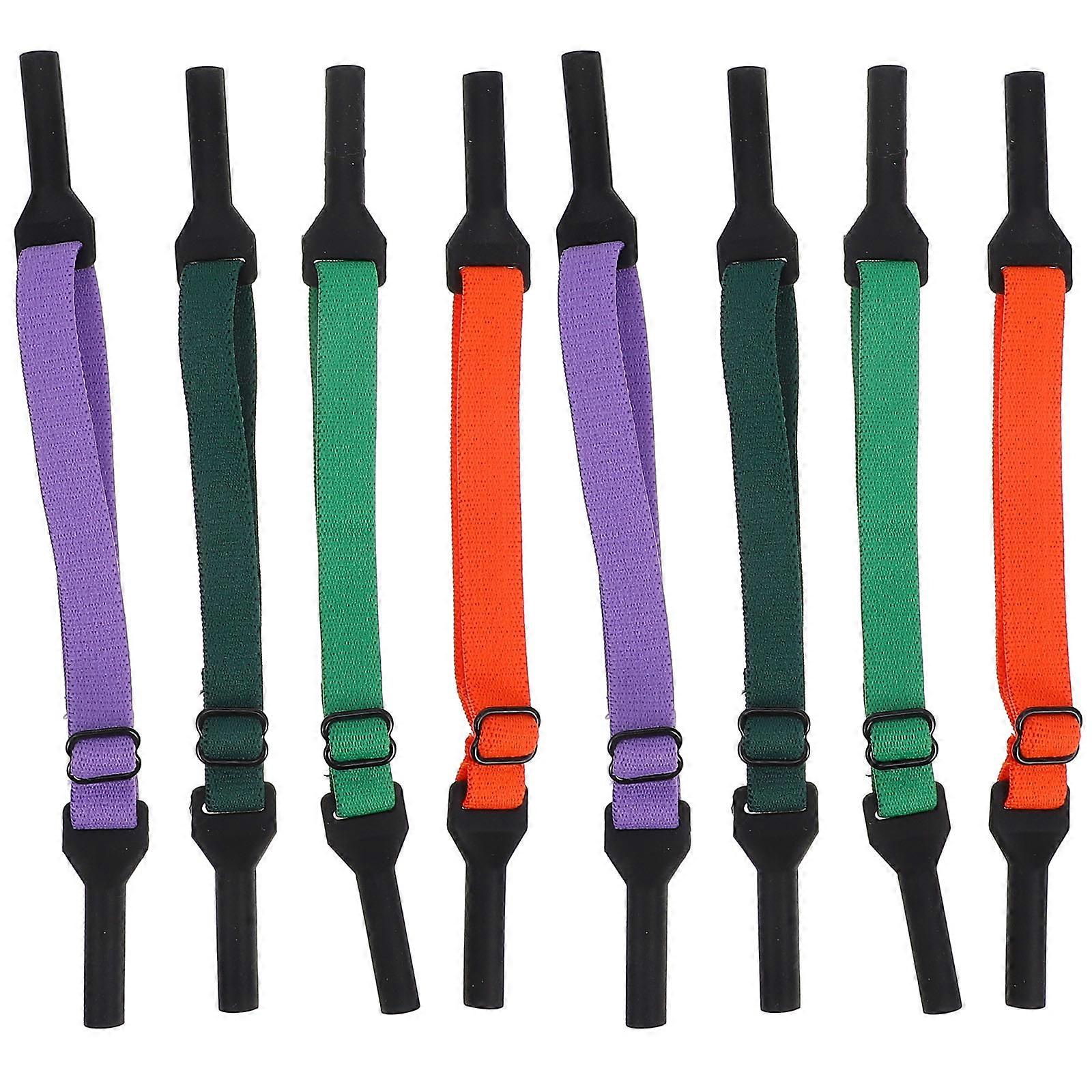 Elastic Eyeglasses Strap For Children Prevent Slipping Kids Glasses Strap Multi-Colored 8Pcs