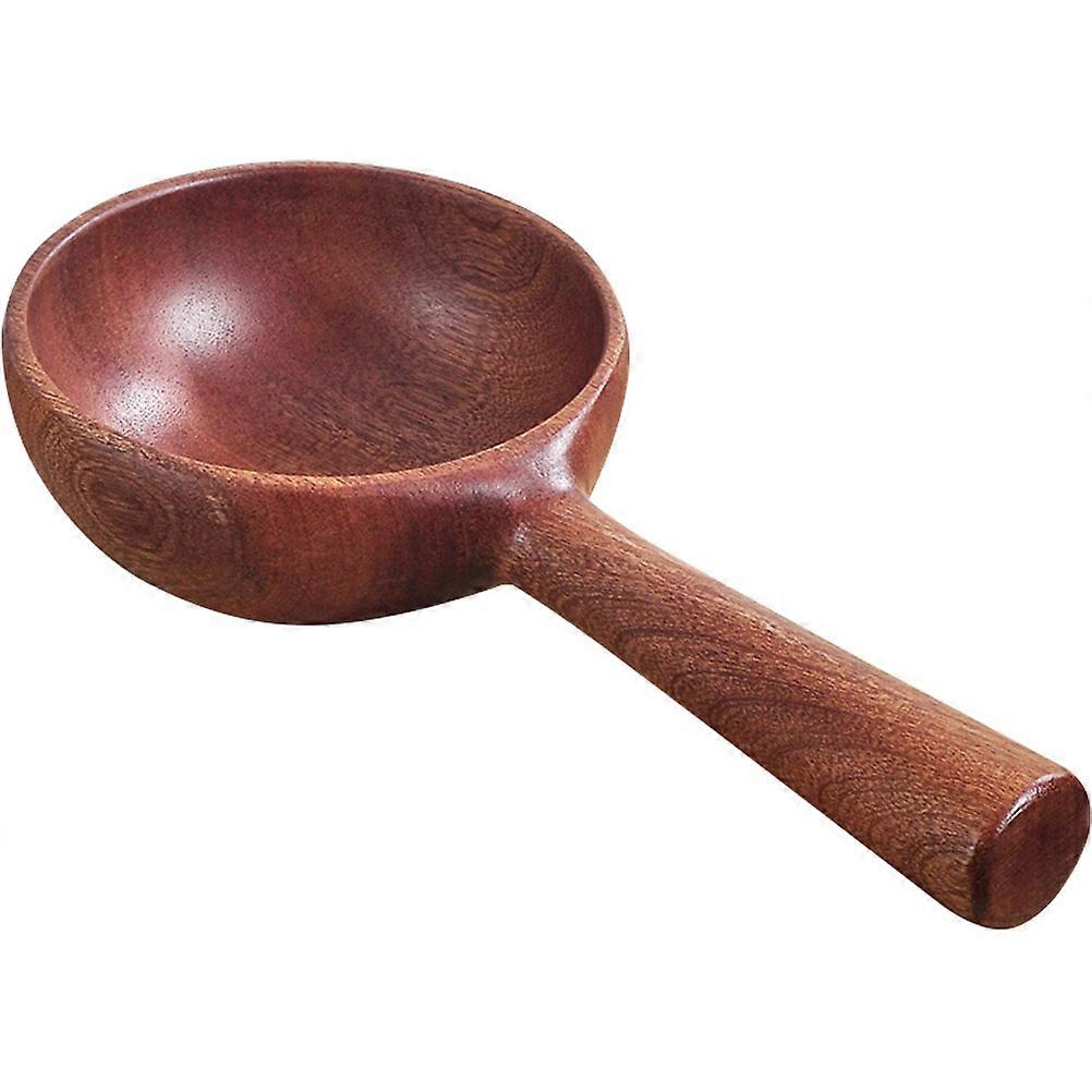 Multi Function Water Ladle Wooden Bath Spoon For Sauna Salon Serving Soup 1Set
