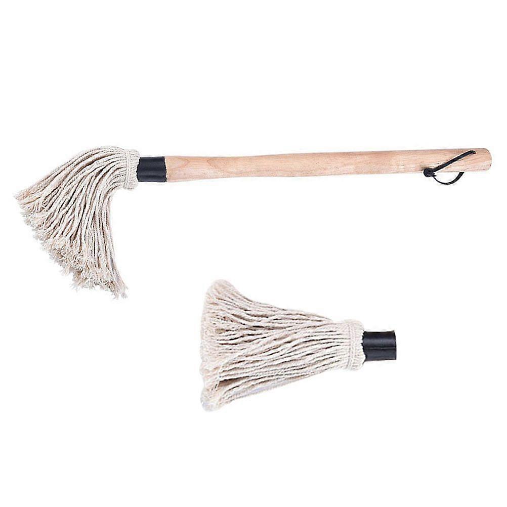 1 Set Practical Barbecue Brush Replaceable Baking Brush Kitchen Grill Oil Brush