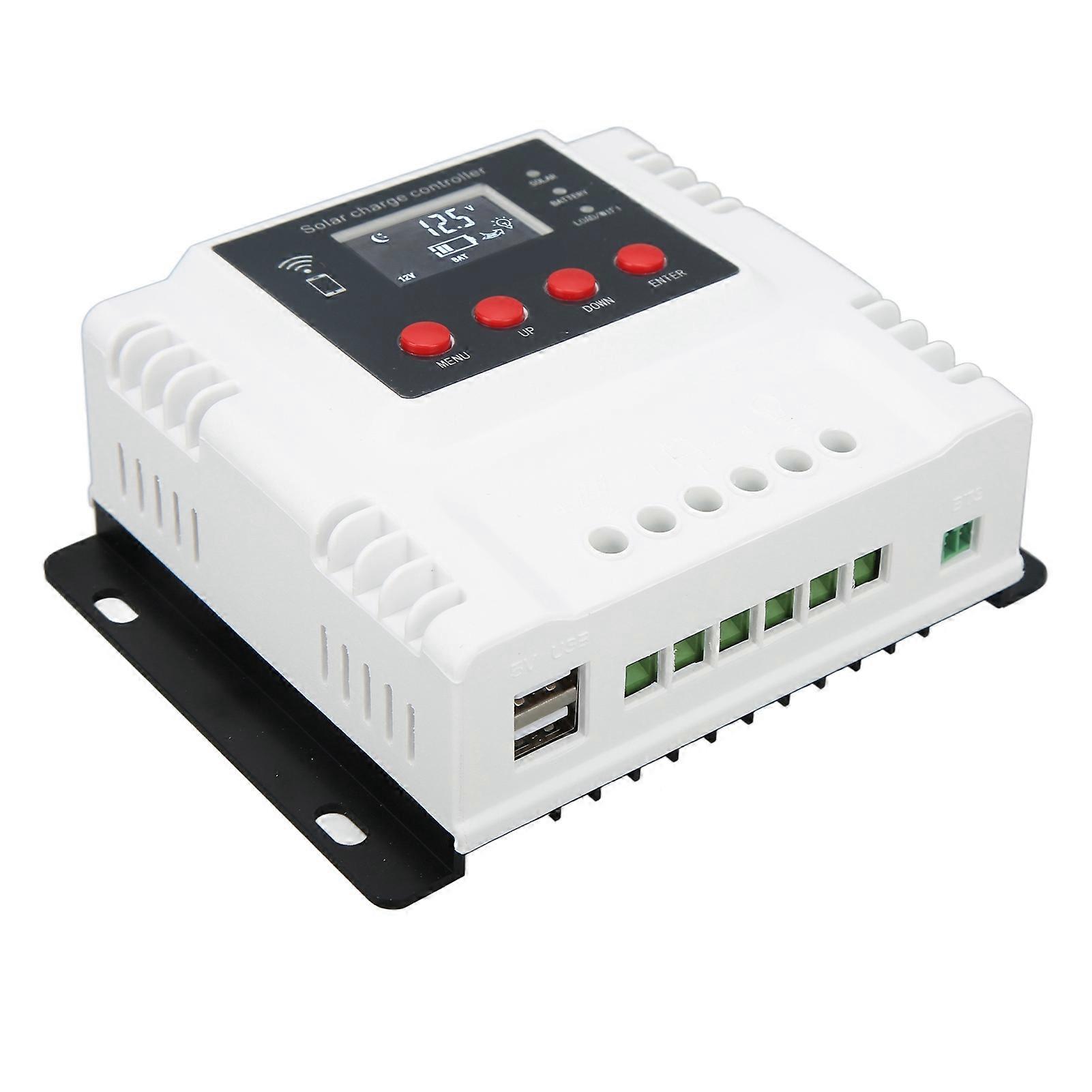 10A MPPT Solar Charge Controller Solar Panel Controller for Villas Outdoor Touring Car Yacht Ship 