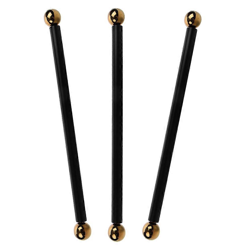 Deck Light Poles Cross Arm Handle for Garden Lamp Post Arm Rest Handle Black 56.00X3.50X3.50CM Outdoor Advertising 3Pcs