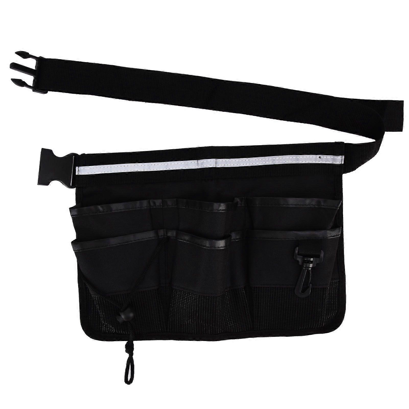 Garden Tool Pocket Adjustable Portable Multi Pocket Design Tool Storage Bag for Storage Tools ItemsBlackYMJJ