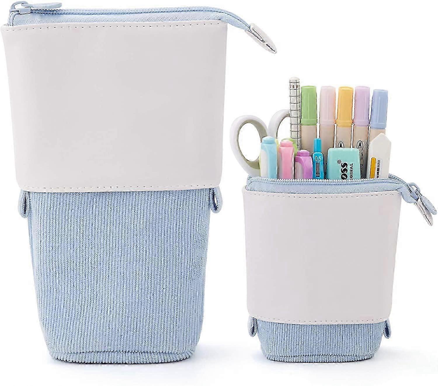 Vertical Telescopic Pencil Case for School and Office Use