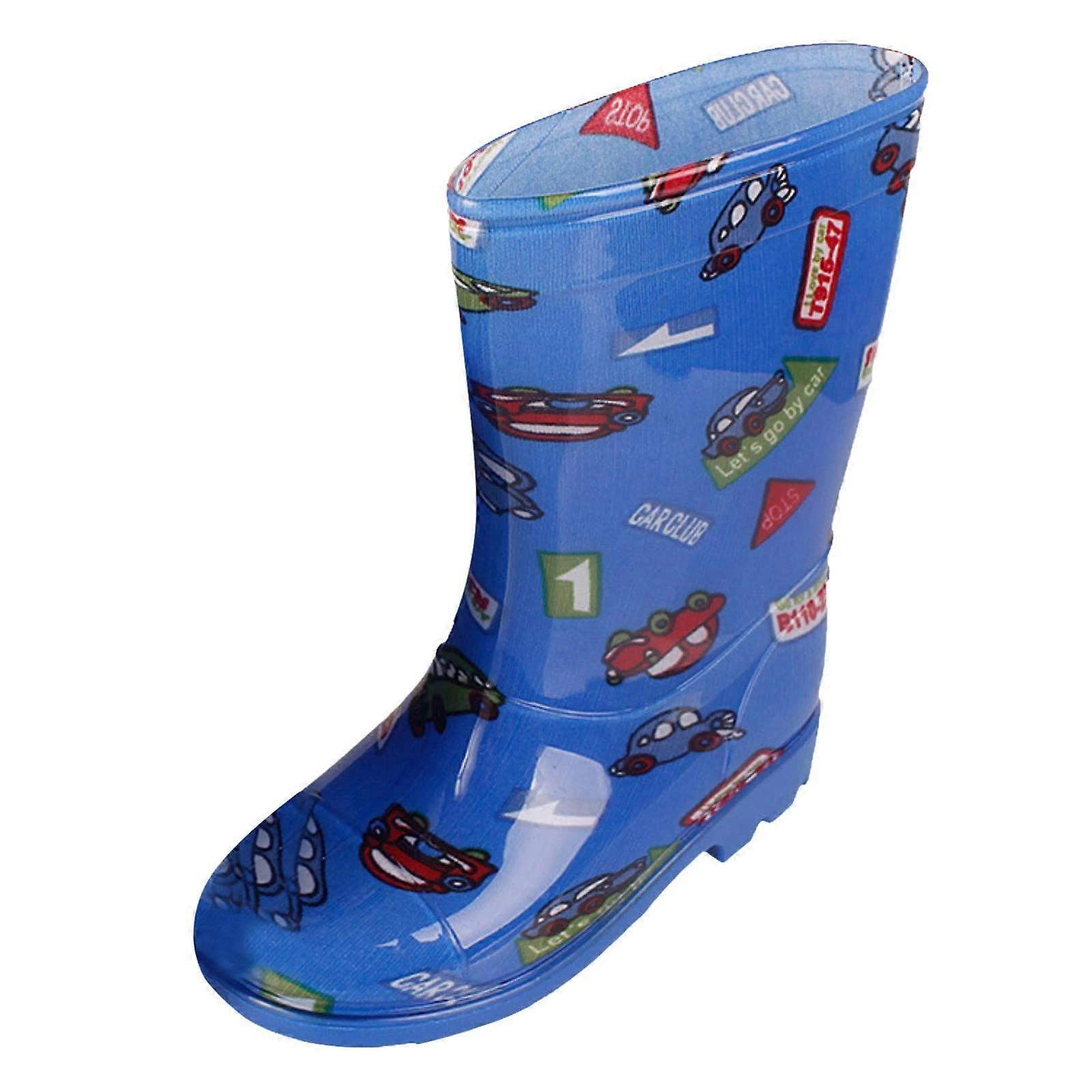 Toddler Rain Boots - Lightweight Navy Short Baby Rain Boots for Easy On Use, Fashionable Design, Perfect for Kids