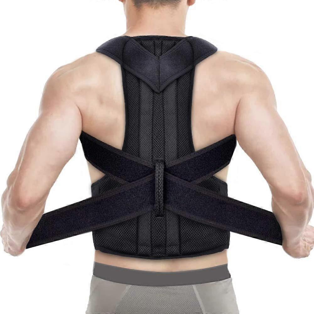 Back Corrector Spine Support Adjustable Back Brace Breathable Shoulder Lumbar Support Large Size Teenager Humpback