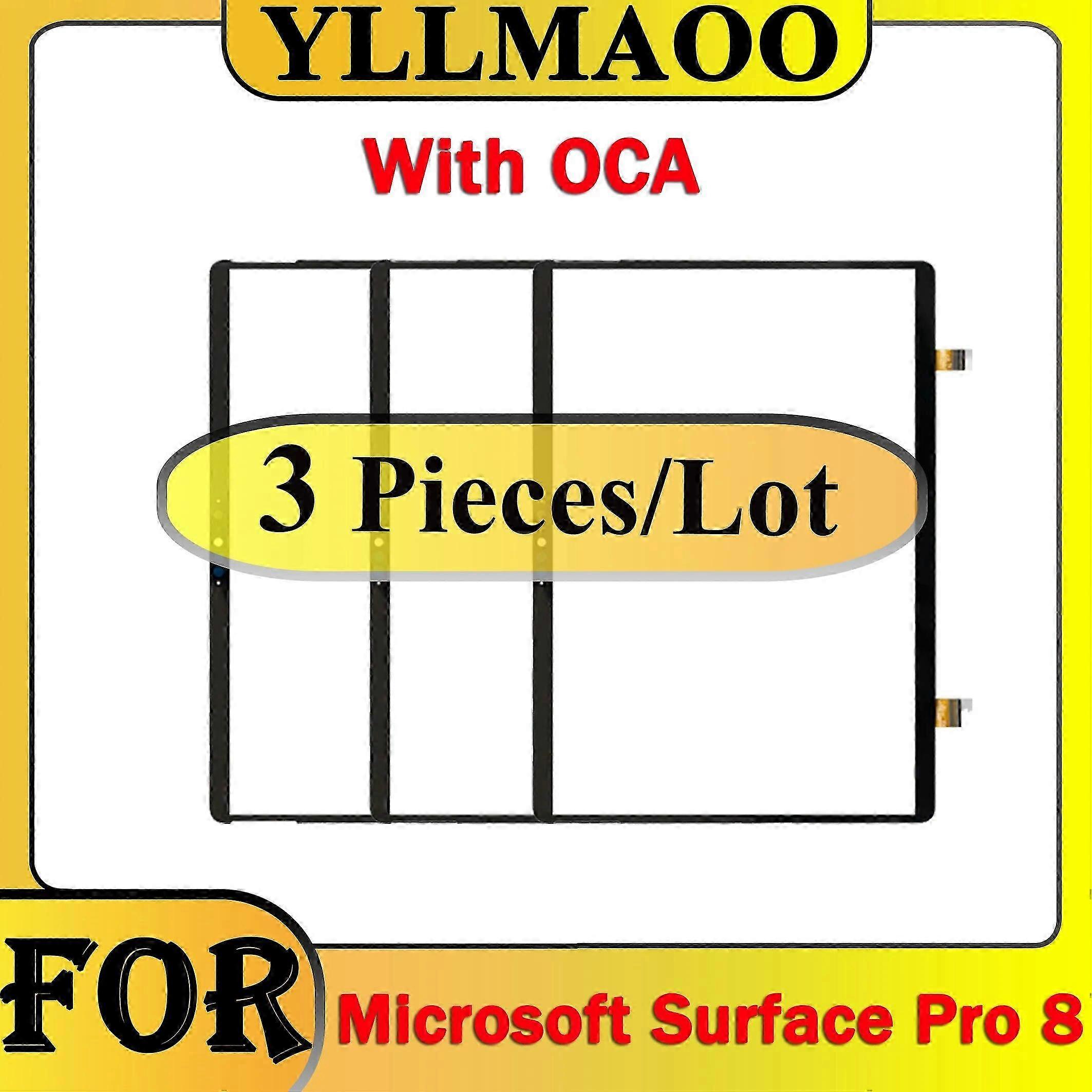 3/5/10 Pcs Touchscreen With OCA For Compatible Microsoft Surface Pro 8 Touch Screen Digitizer Glass Replacement Parts