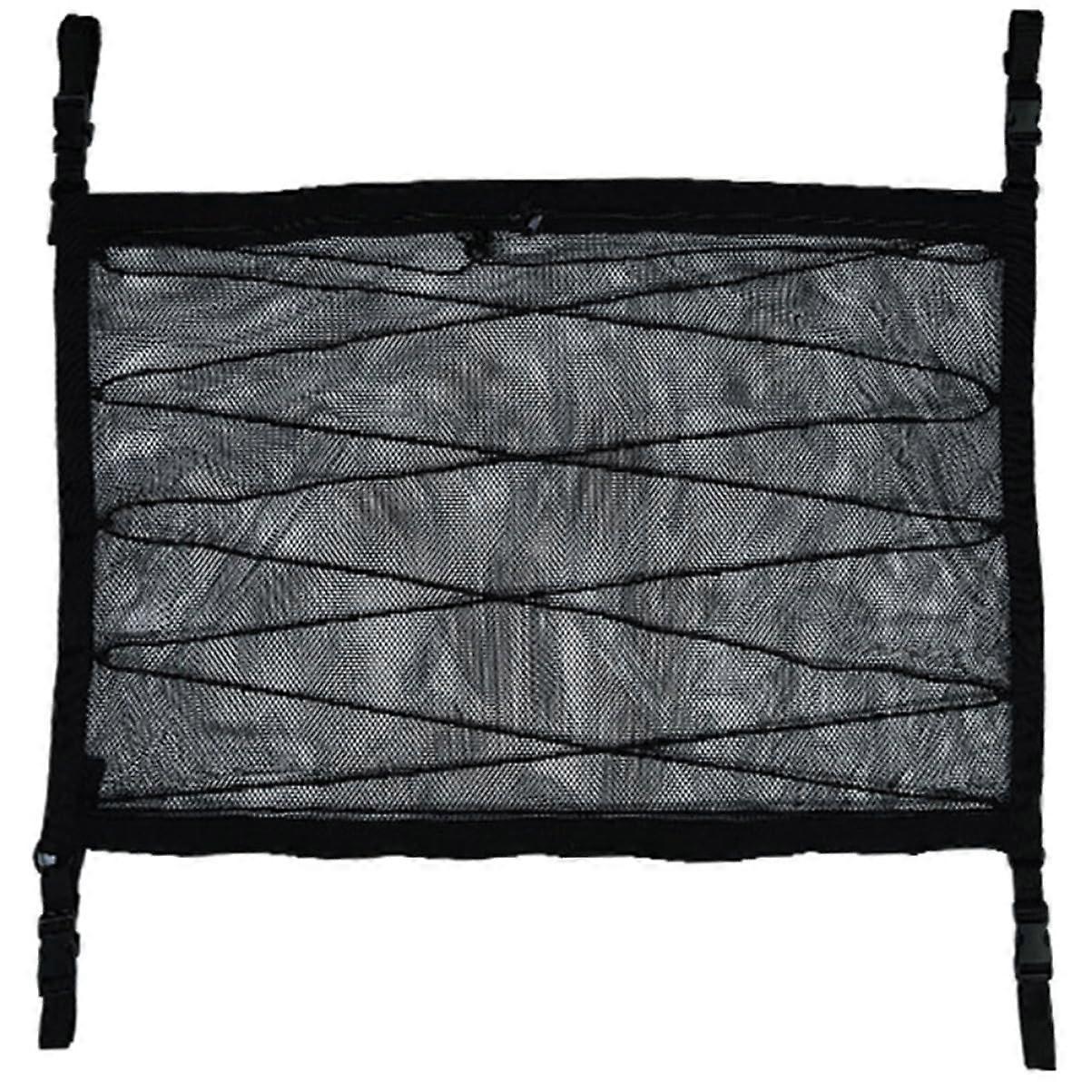 Auto Roof Luggage Net Stretchable Roof Rack Net with Double Zipper for Easy Handling, Car Storage and Camping, Durable and Practical