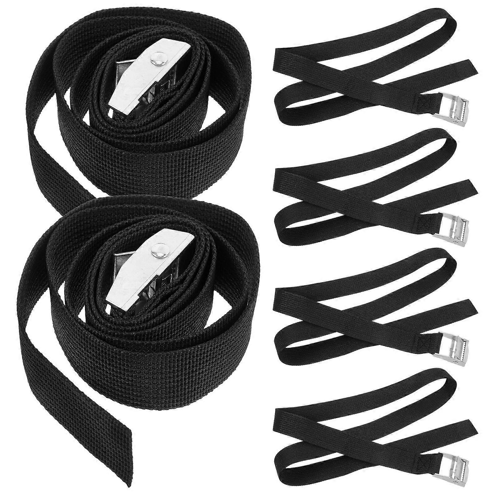 Luggage Buckle Strap Tie-Down Straps Securing Cargo Self-Driving Trips 6Pcs