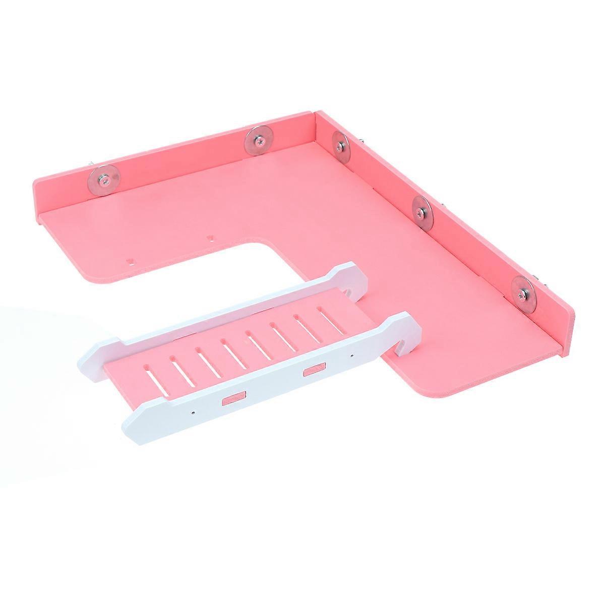 Hamster Climbing Toy Synthetic Wood Board Platform Design For Playing And Exercise 1Set