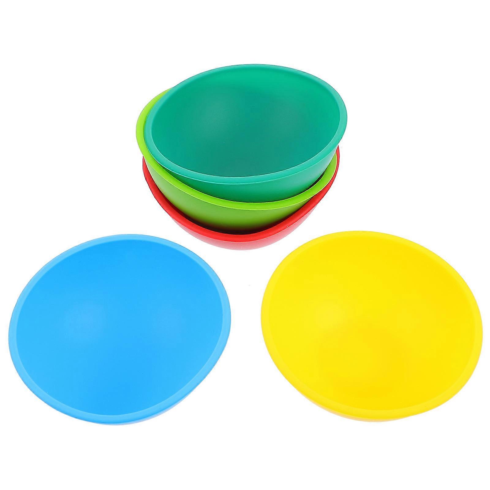 1 Set of 5 Food Bowls Practical Sauce Dipping Bowls Assorted Colors