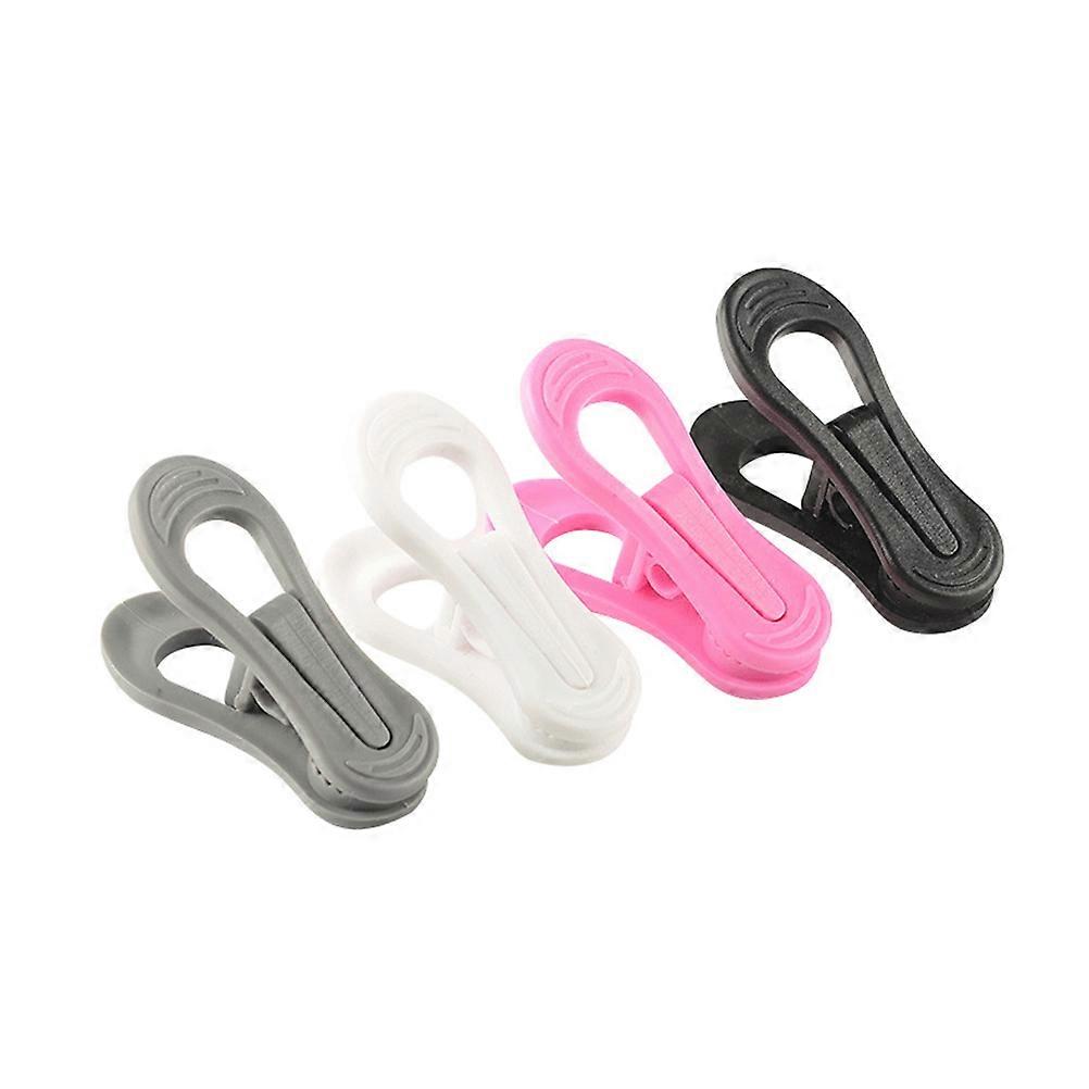 Laundry Hanging Clip Multi Purpose Plastic Towel Clips Windproof For Household Users 25Pcs Black