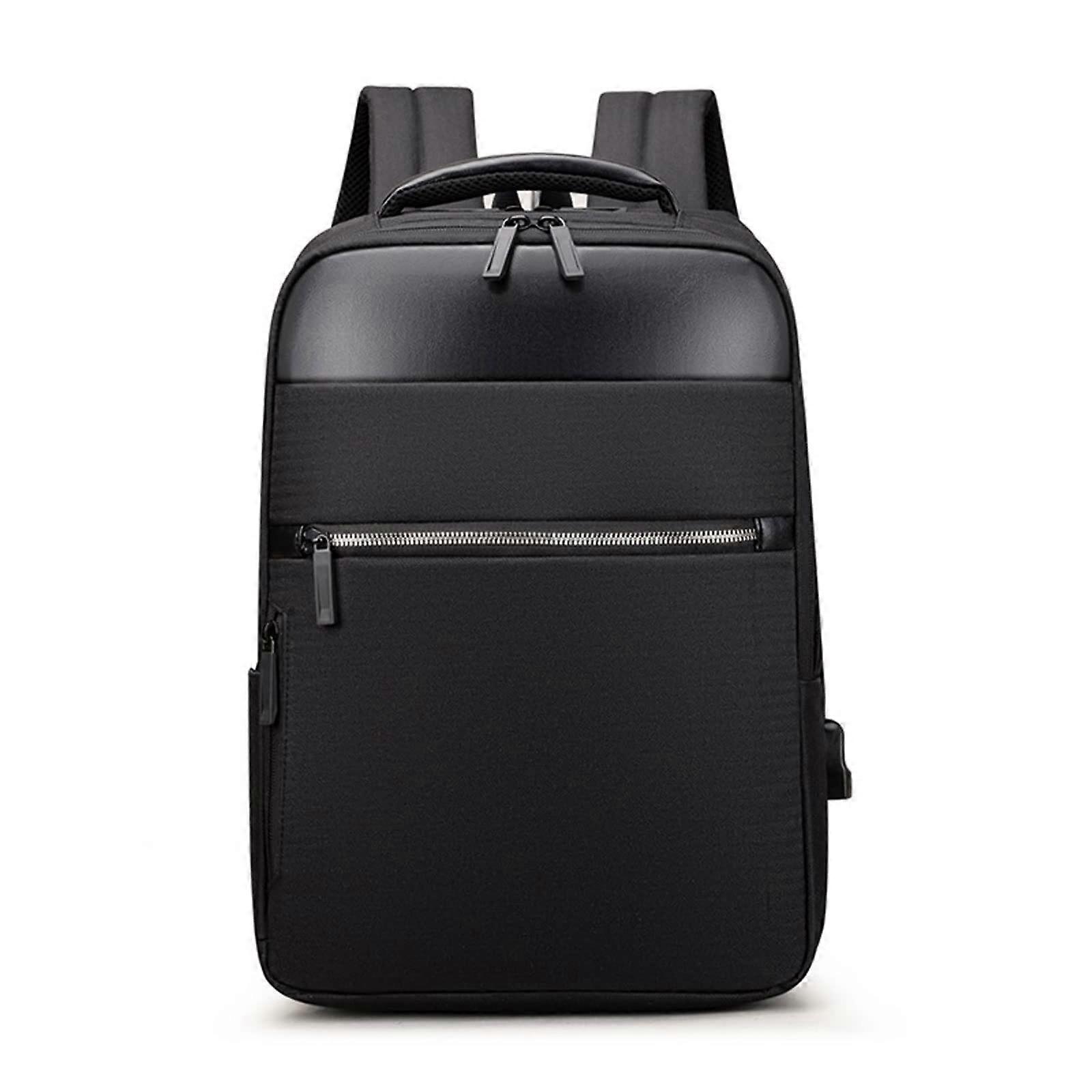 Men Laptop Backpack Waterproof Large Capacity 28X10X41cm Black