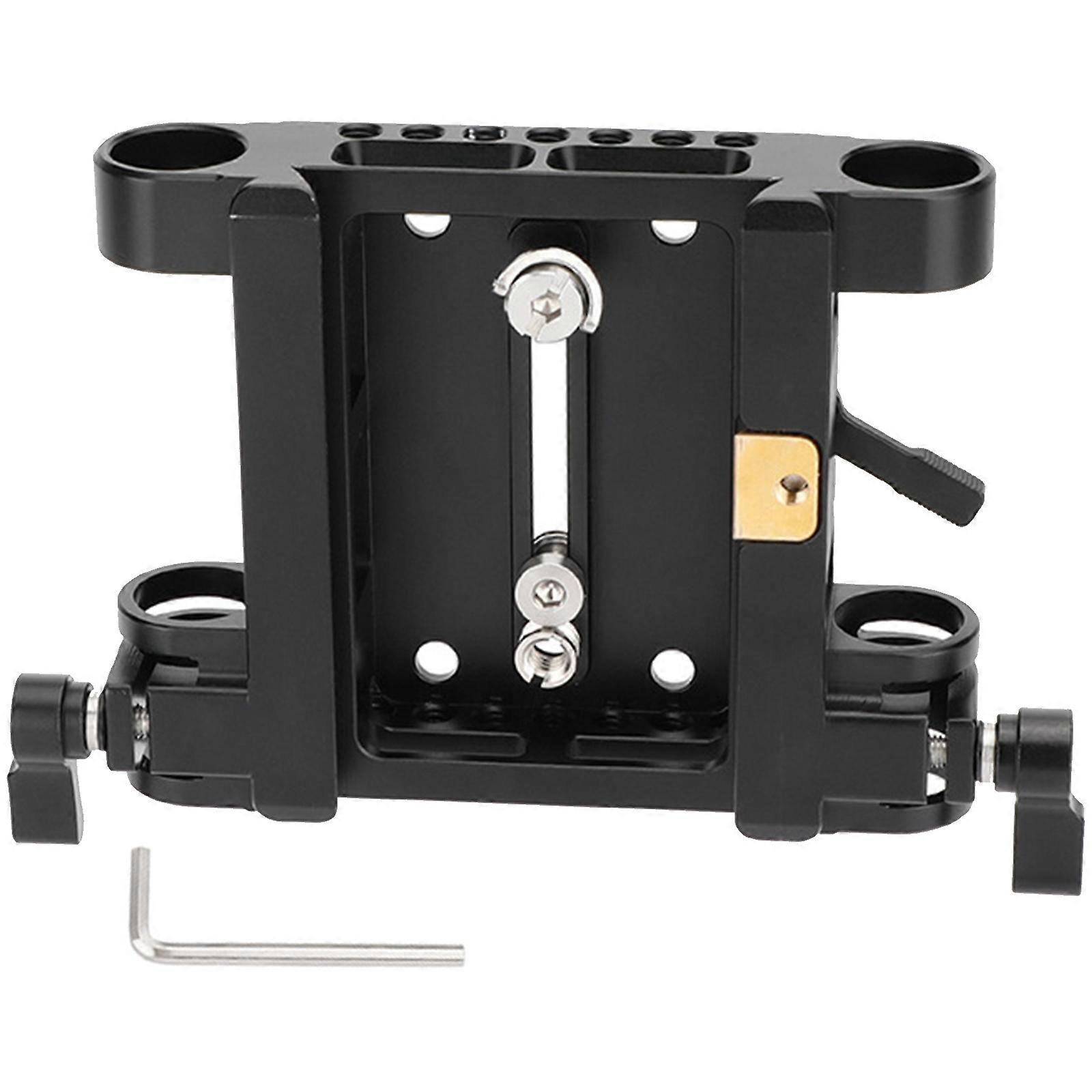 מהדק בנייה מאלומיניום כפול חוזק גבוה 19 מ"מ עם חור כפול, צלחת הרכבה מהירה, צלחת תחתונה הזזה לאביזרי מצלמות, צבעים שונים