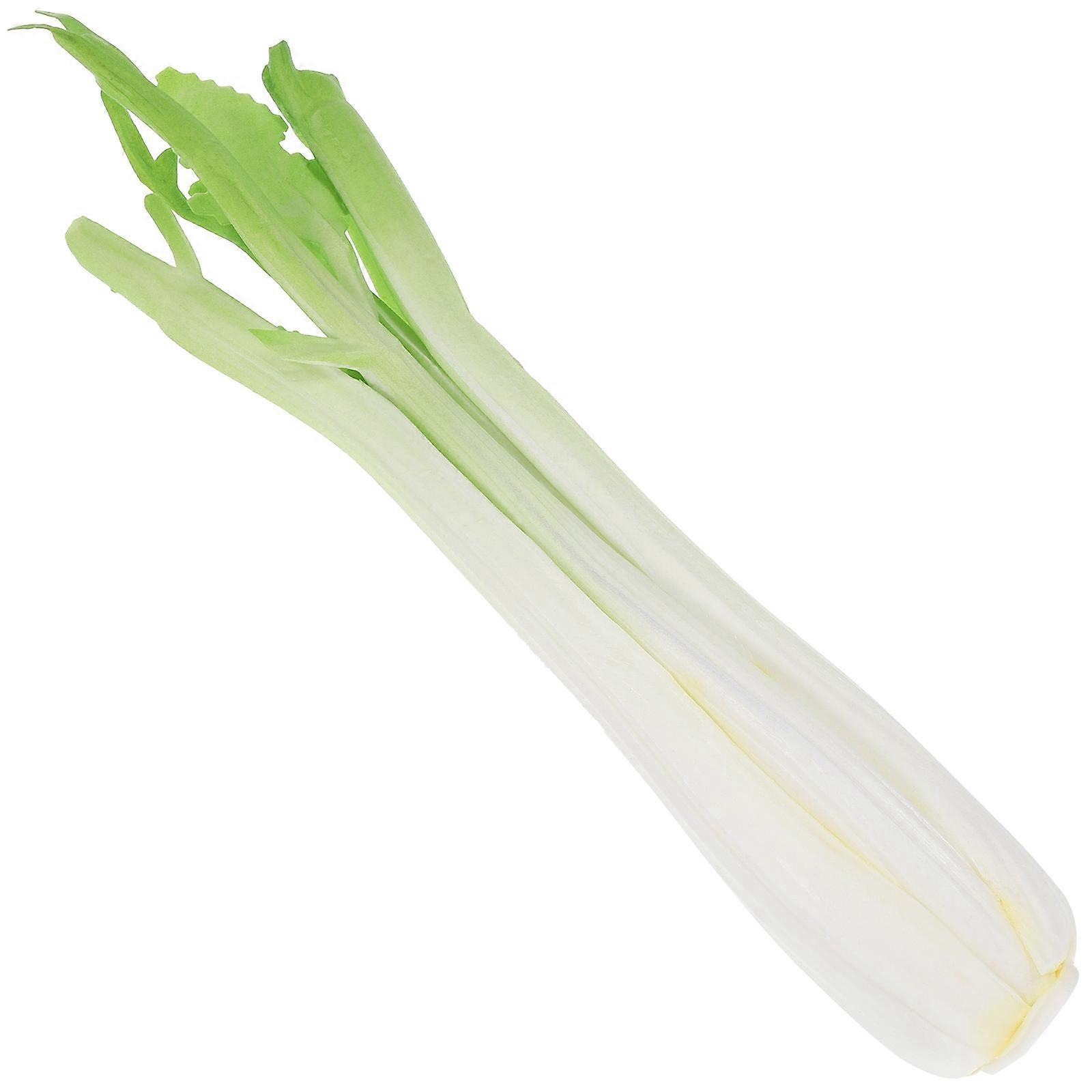 Mini Artificial Vegetable Models Celery Shape Diy House Accessories 33x6cm Pu Material 1 Set