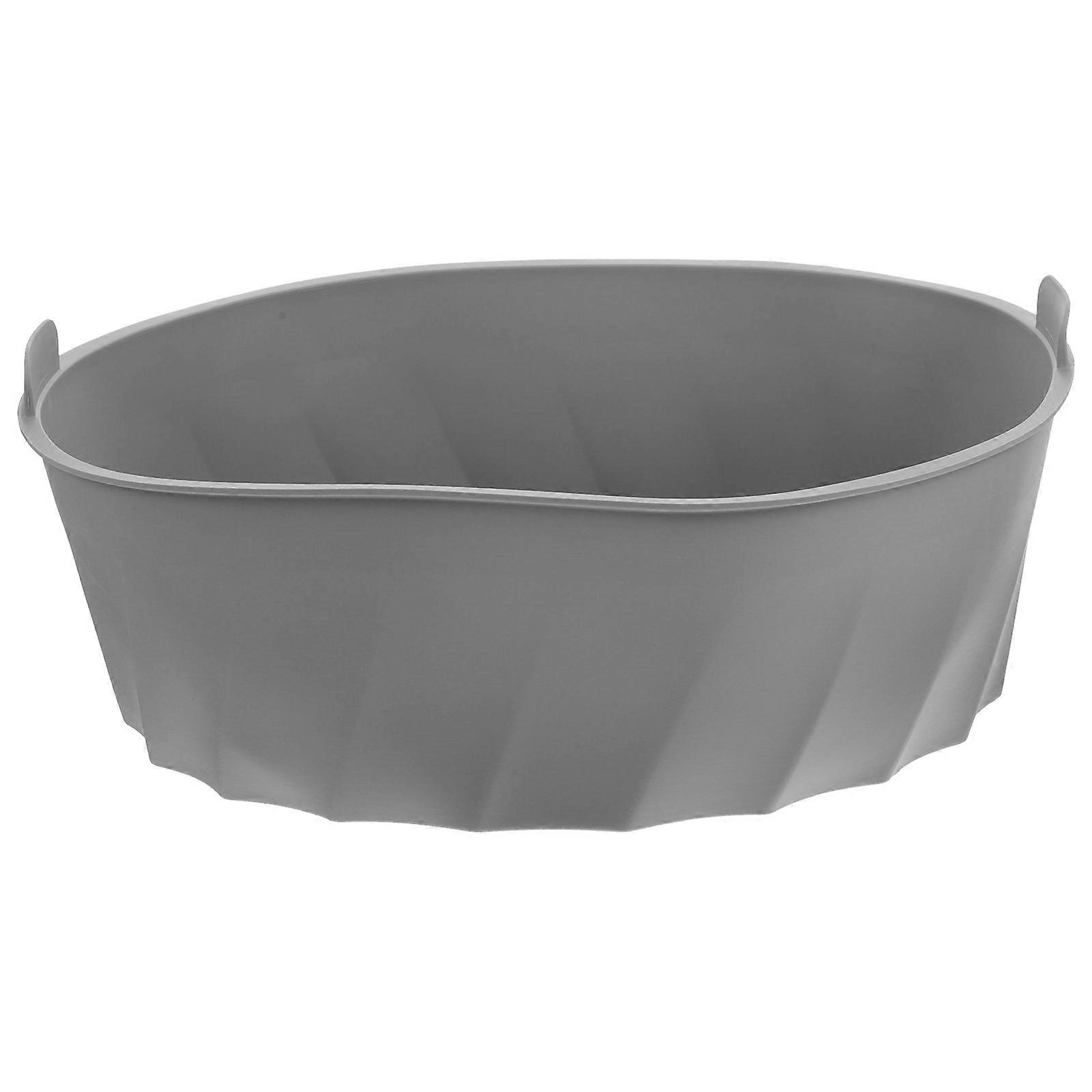 Silicone Slow Cooker Liner for Home Use Grey Flexible and Reusable 7-Quart