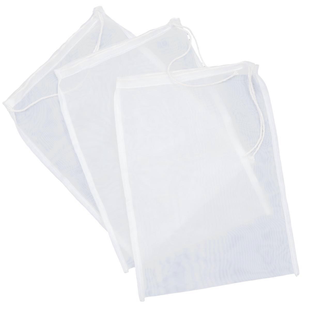 Reusable Nylon Mesh Strainer Bag for Soy Milk Juice Yogurt with Efficient Sifting and Filtering 20x30cm