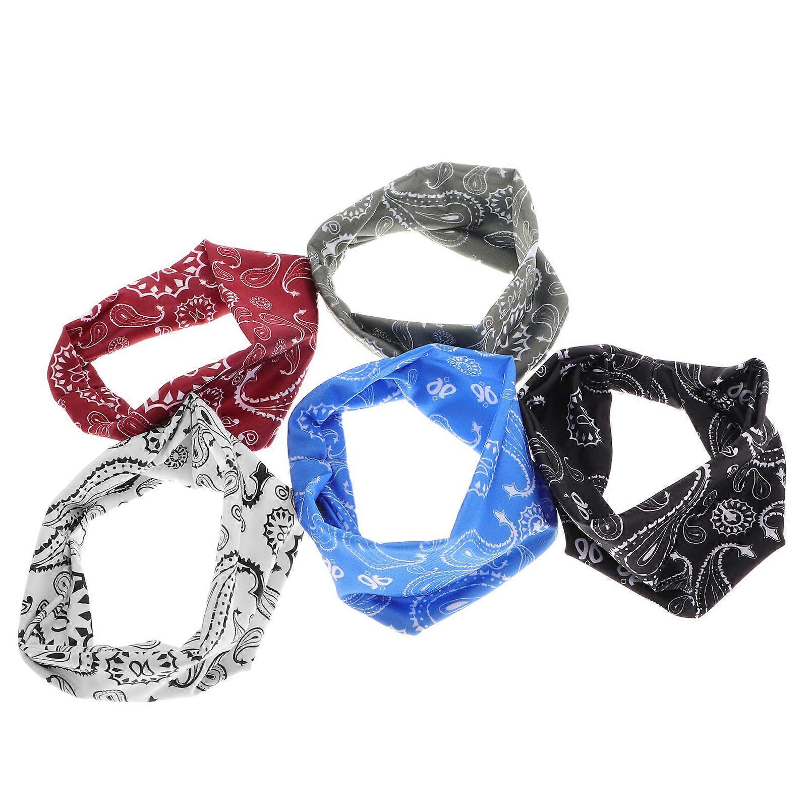 Sweat Absorption Sport Headband Design For Football Running Lightweight 5Pcs
