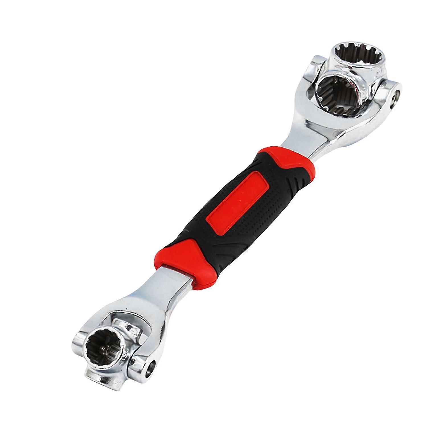52-in-1 Universal Socket Wrench Tool, 360-Degree Rotating Stainless Steel Hand Tool for Car and Furniture Repair