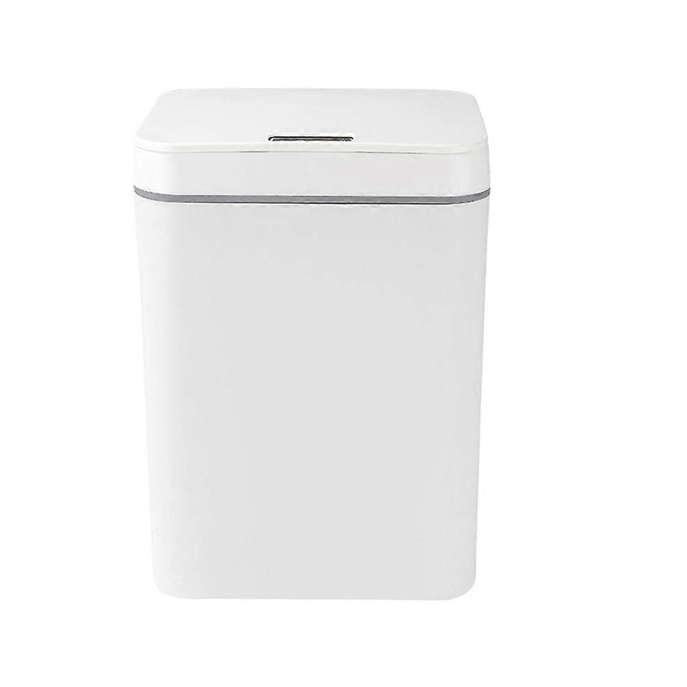 Smart Induction Garbage Can Intelligent Waste Bin For Household Use 32.5X23.5X20 Cm White Touchless Operation 1 Set