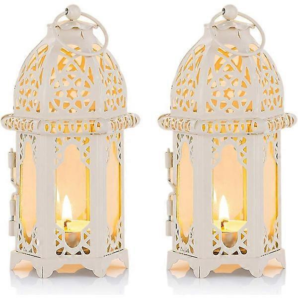 Moroccan Lantern, 2 Pieces Small Tealight Holders with Clea