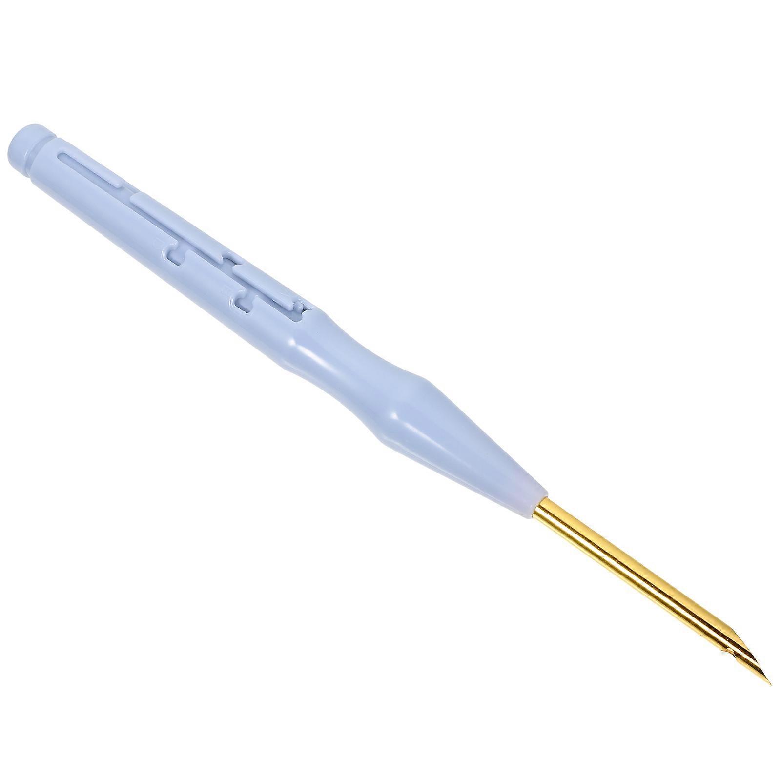 Punch Embroidery Kit Cylindrical Shape Diy Tool For Craft Activities With Metal And Abs Material 1Set