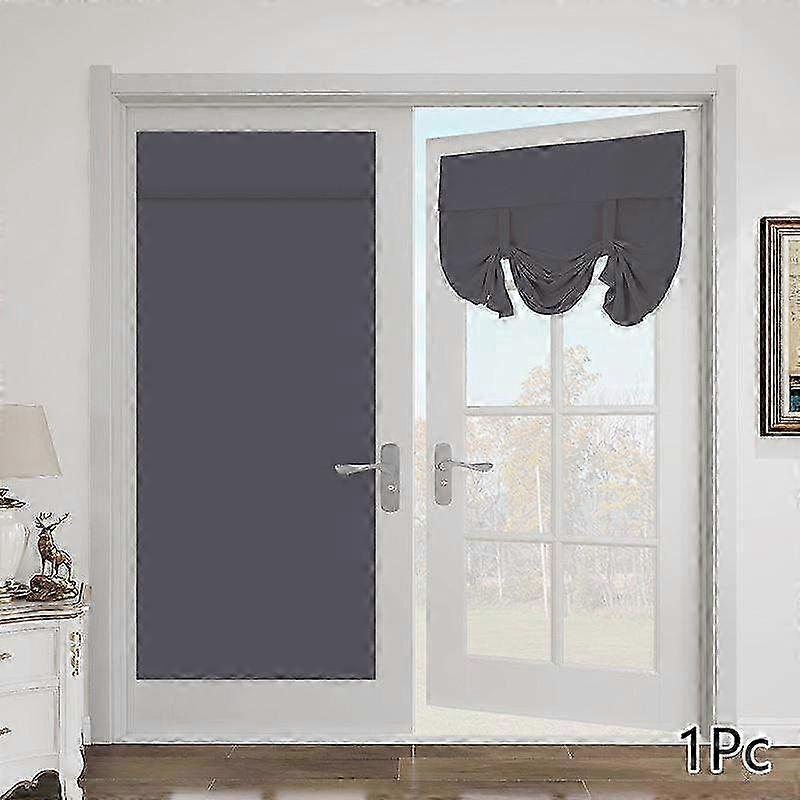 1PC Blackout Door Curtain & Tie Up Shade Window Panel - Polyester Home Decor for Living Room - Stylish & Functional Design