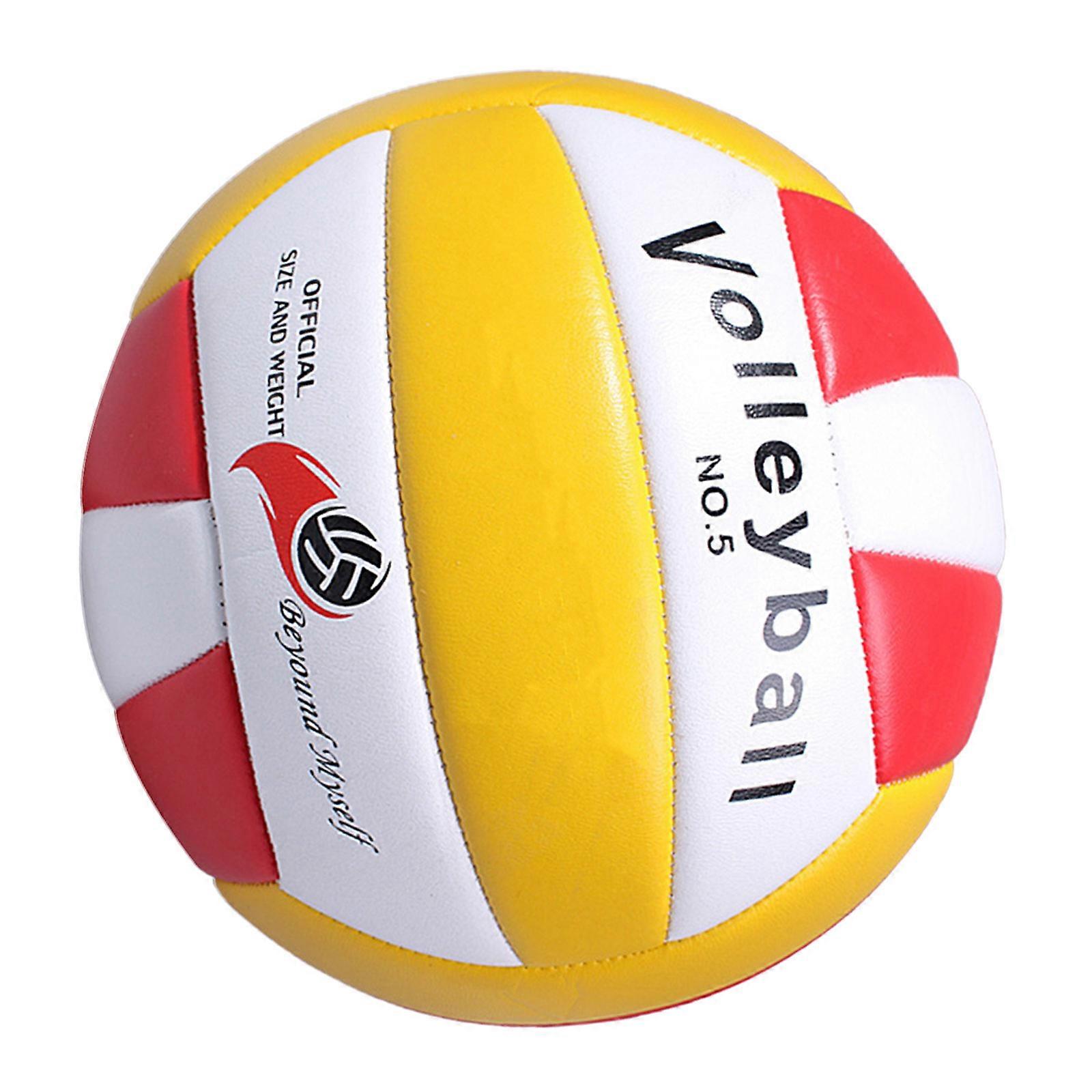 Sports Training Game Play Ball Official Volleyball For Indoor Practice Red 1Set